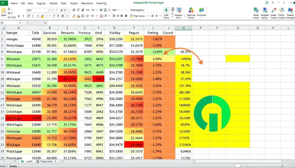 Analytische Formatierung in Excel