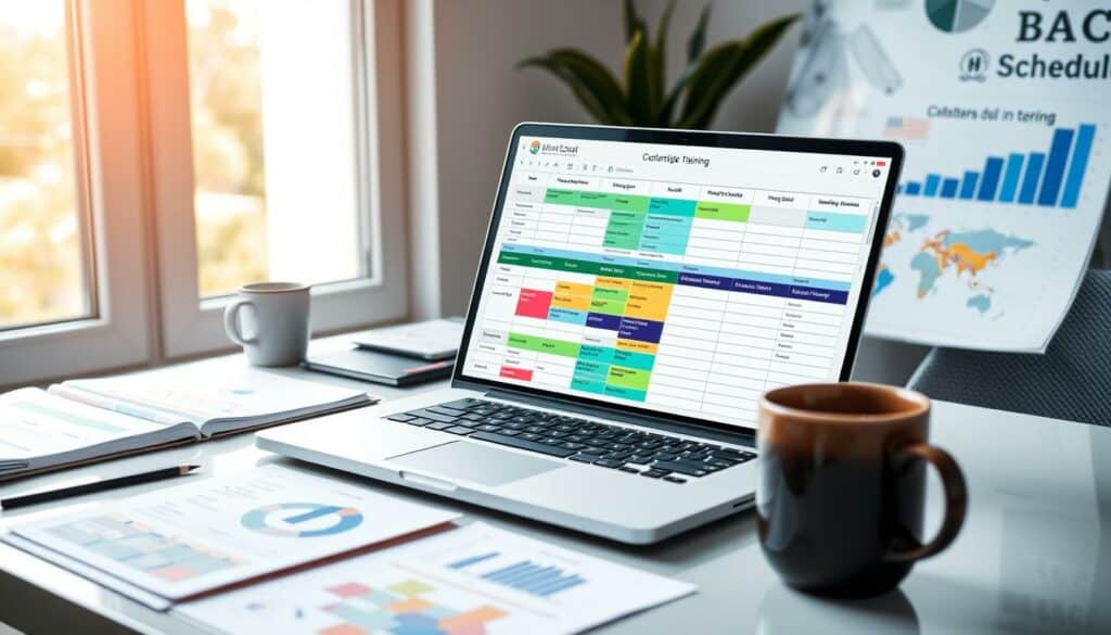 Anpassung der Schulungsplan Excel Vorlage
