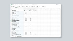 Leistungsverzeichnis Reinigung Excel Vorlage