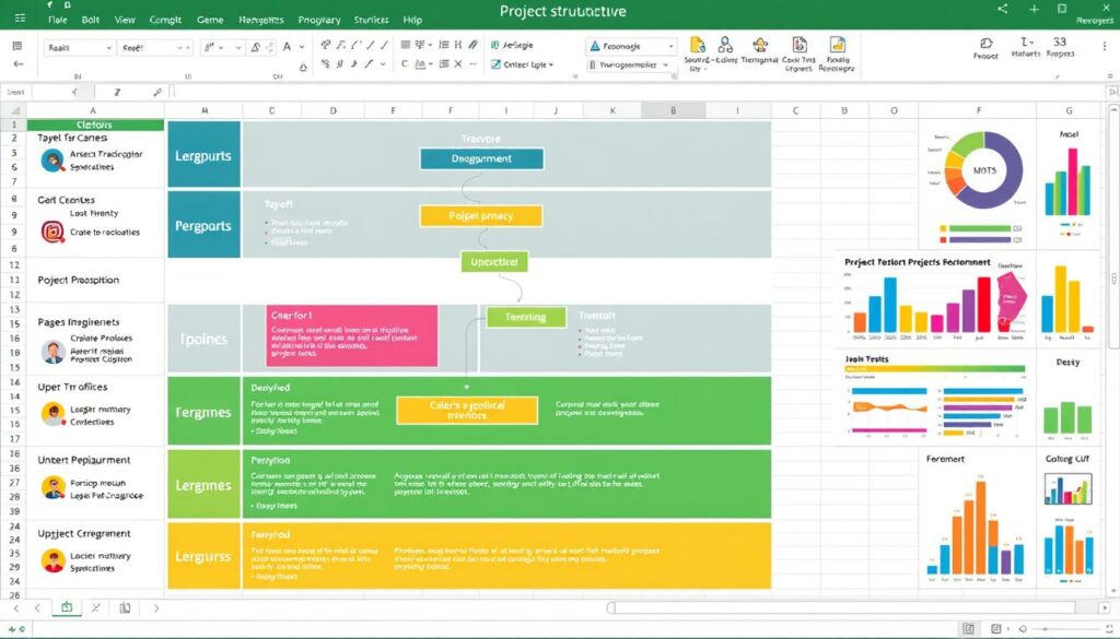 Projektstrukturplan Excel Vorlage