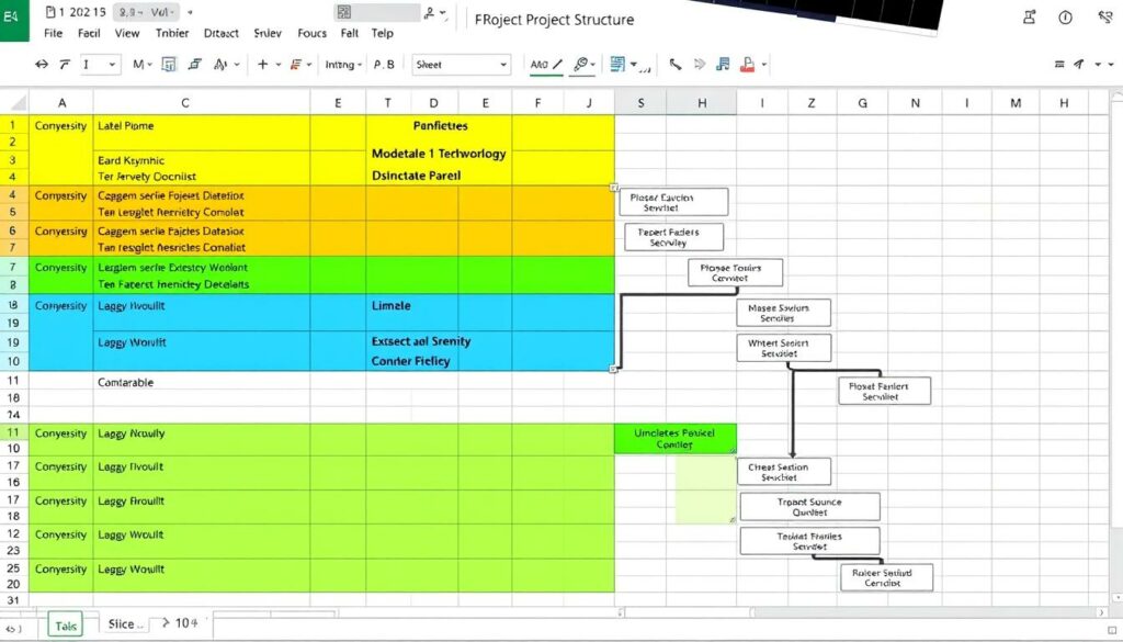 Projektstrukturplan Excel Vorlage