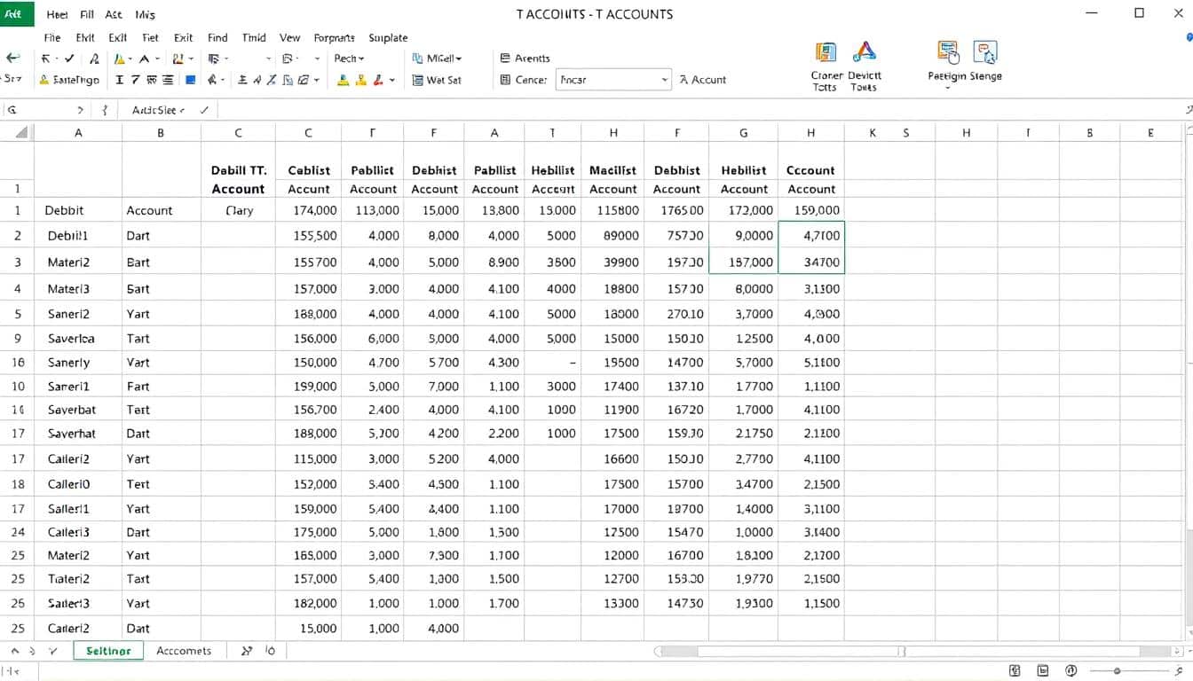 T Konten Excel Vorlage