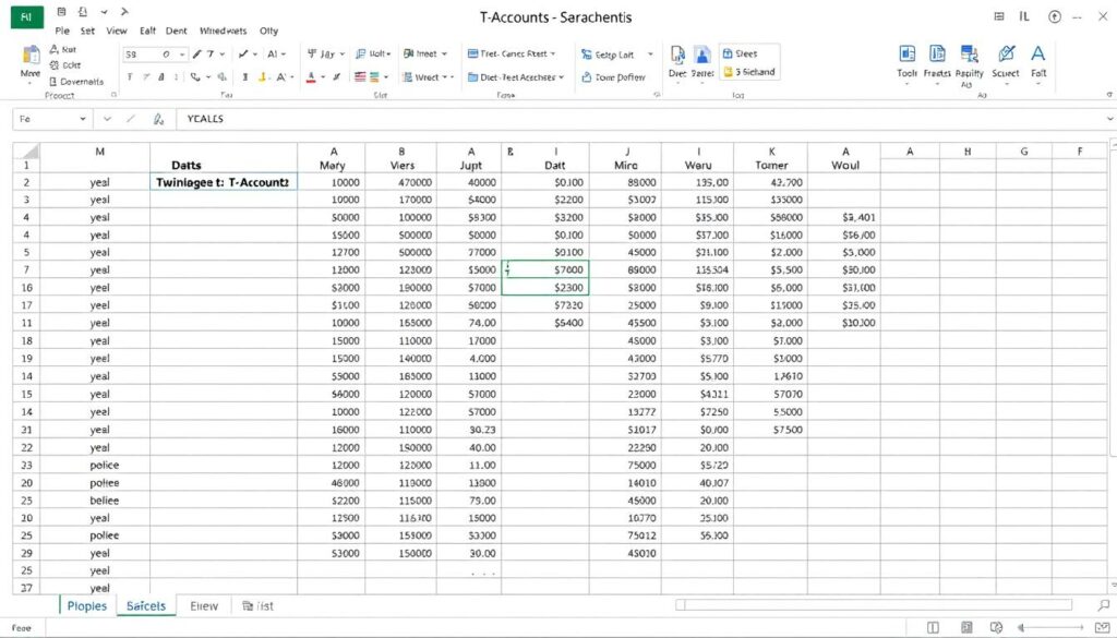 T-Konten Excel Vorlage