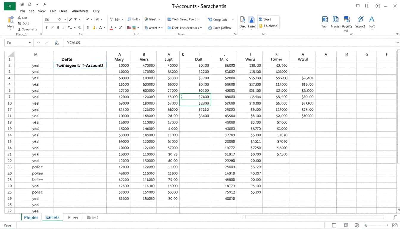 T-Konten Excel Vorlage