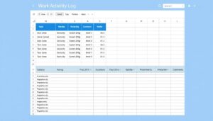 Tätigkeitsnachweis Excel Vorlage