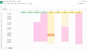 Wochenplan Excel Vorlage