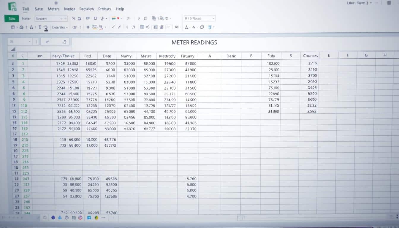 Zählerstände Excel-Vorlage