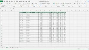 Anwesenheitsliste Excel Vorlage hier kostenlos downloaden