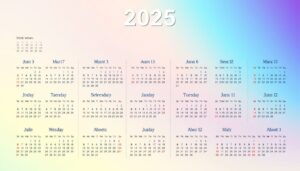Kalenderwochen 2025 Excel Vorlage