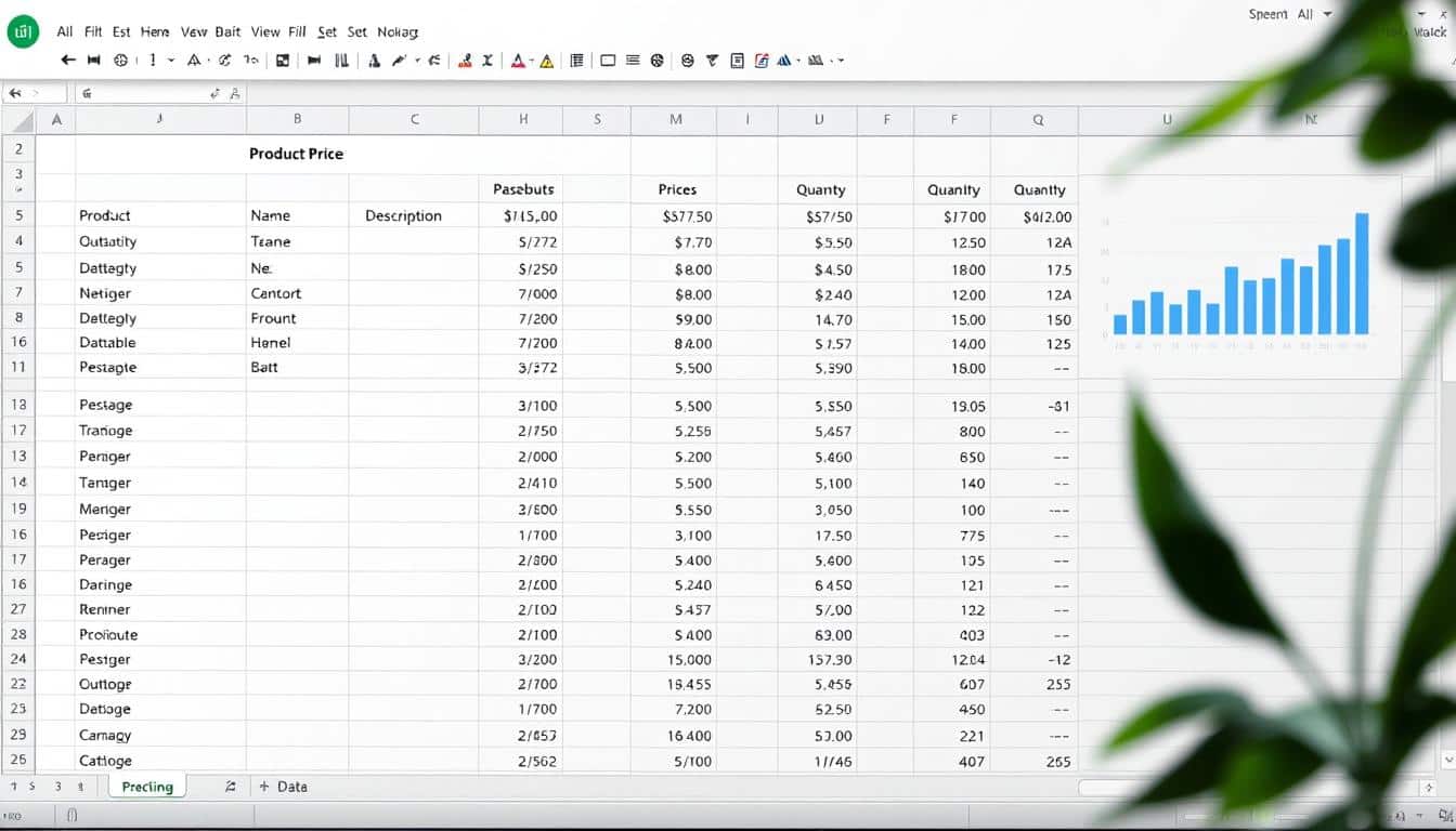 Produktpreisliste Excel Vorlage