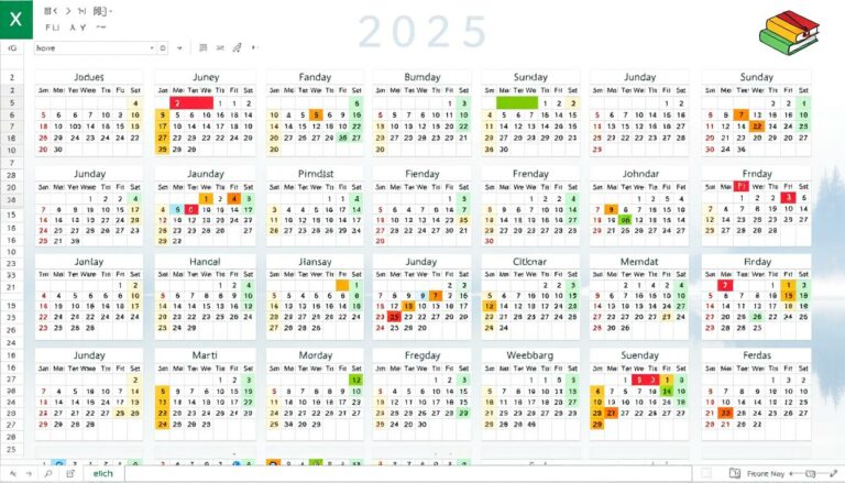 Schulferien Kalender 2025 Baden-Württemberg Excel Vorlage kostenlos
