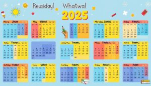 Schulferien Kalender 2025 Excel Vorlage