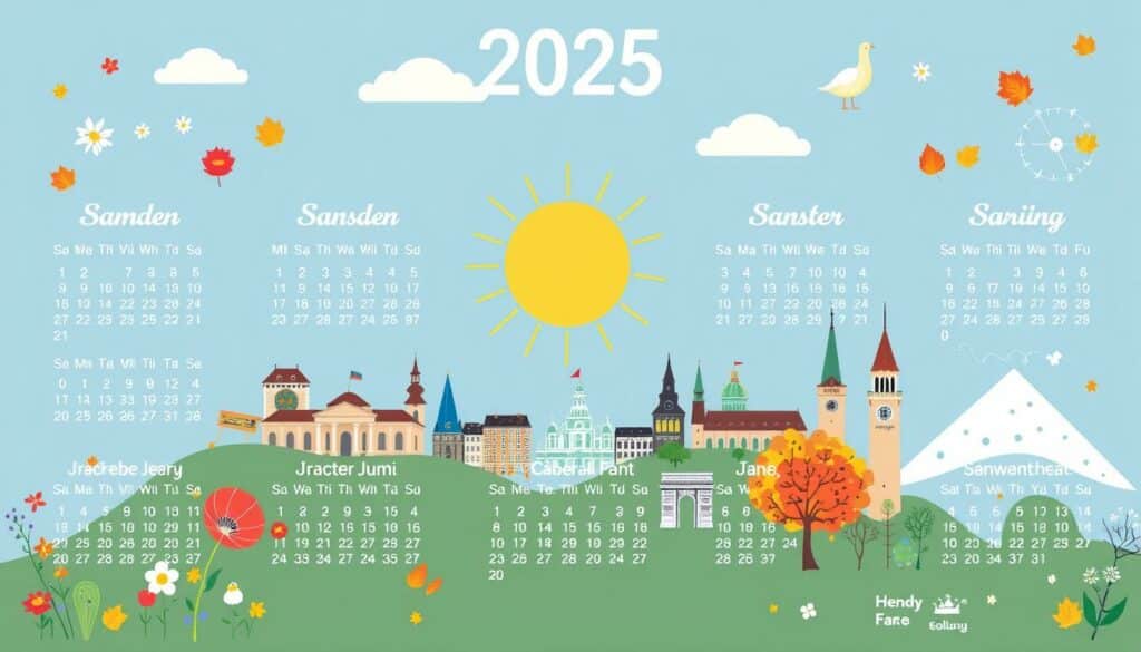 Schulferien Kalender 2025 Sachsen Excel Vorlage
