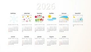 Schulferien Kalender 2026 Sachsen Excel Vorlage
