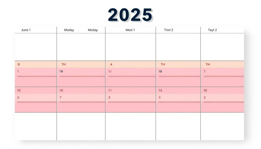 Wochenkalender 2025 Excel Vorlage