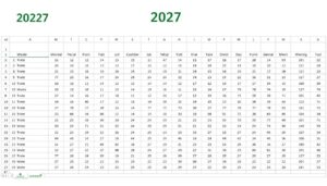Abfallkalender 2027 Excel Vorlage hier kostenlos downloaden