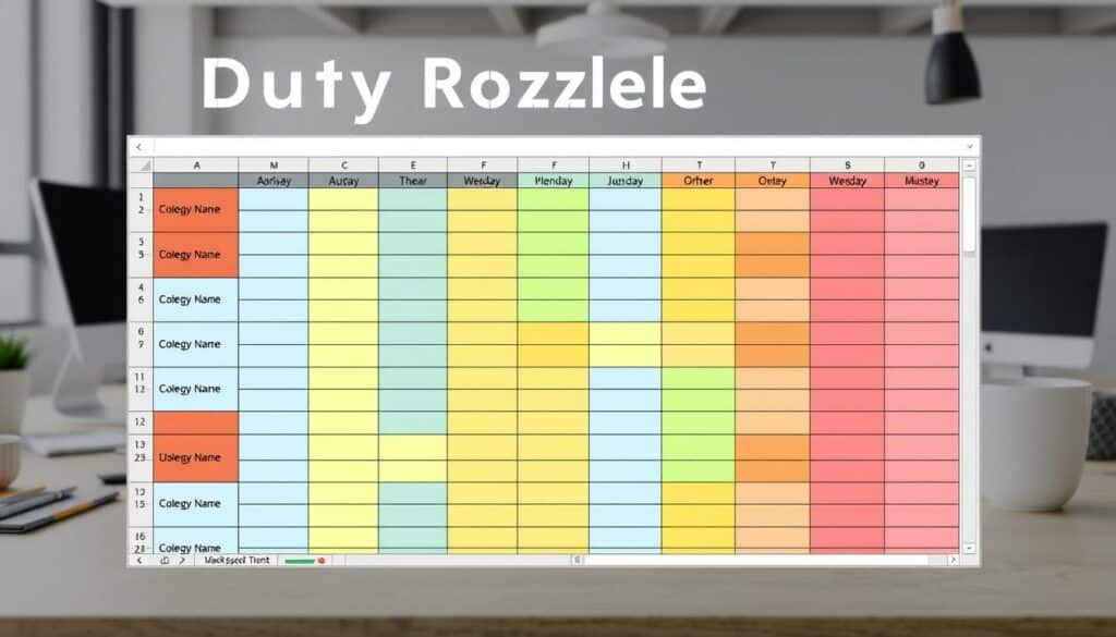 Dienstplan erstellen Excel Vorlage hier kostenlos downloaden