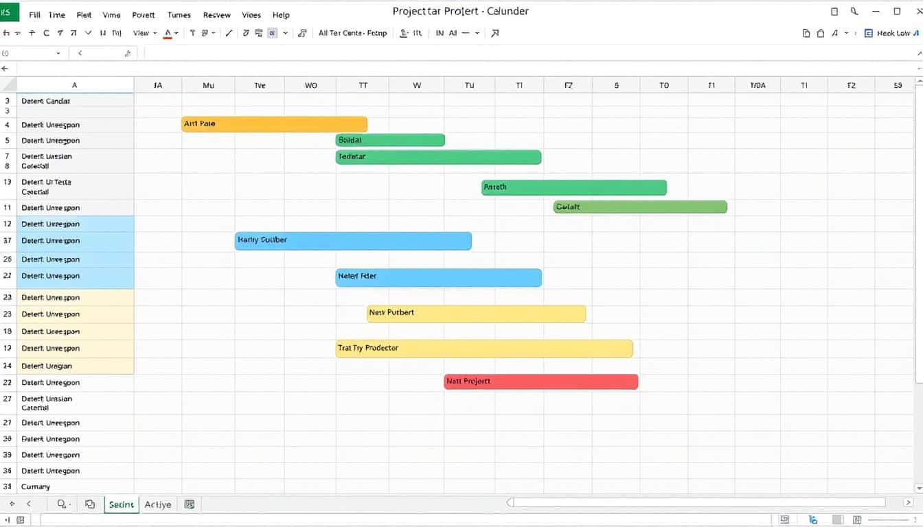 Gantt Diagramm Kalenderwoche Excel Vorlage hier kostenlos downloaden