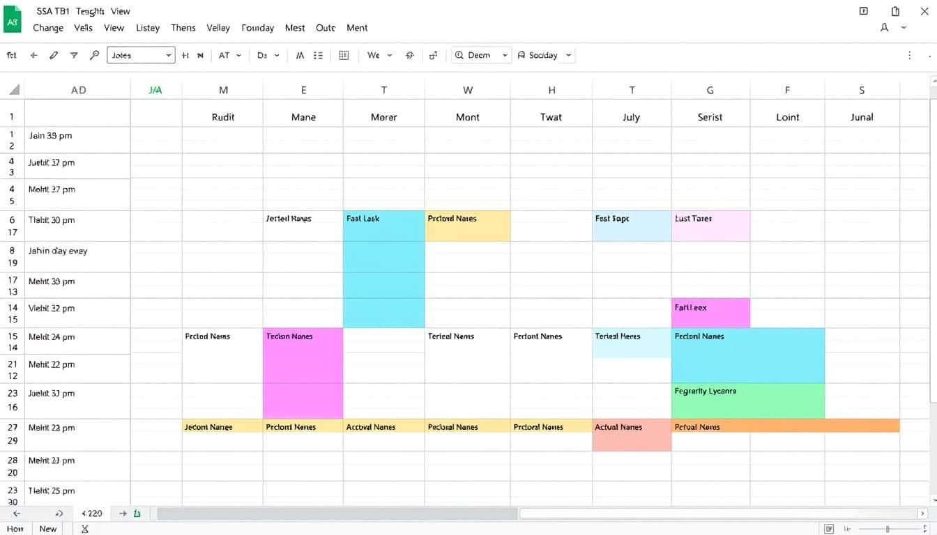 Monatsplan Excel Vorlage hier kostenlos downloaden