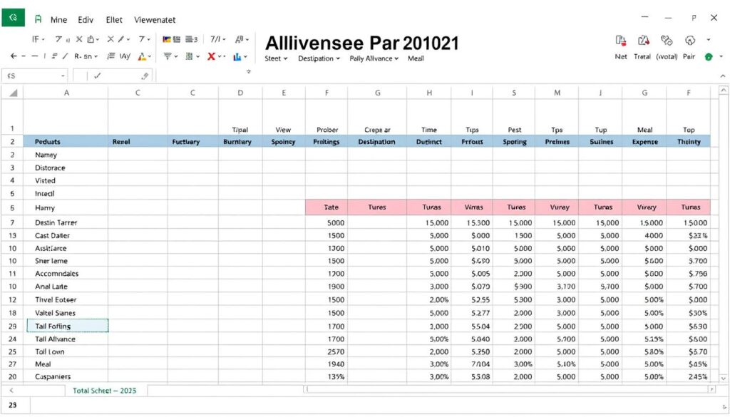 Reisekostenabrechnung 2025 Excel Vorlage hier kostenlos downloaden