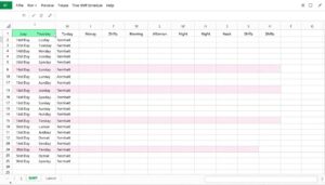 Schichtplan 3 Schichten Excel Vorlage hier kostenlos downloaden