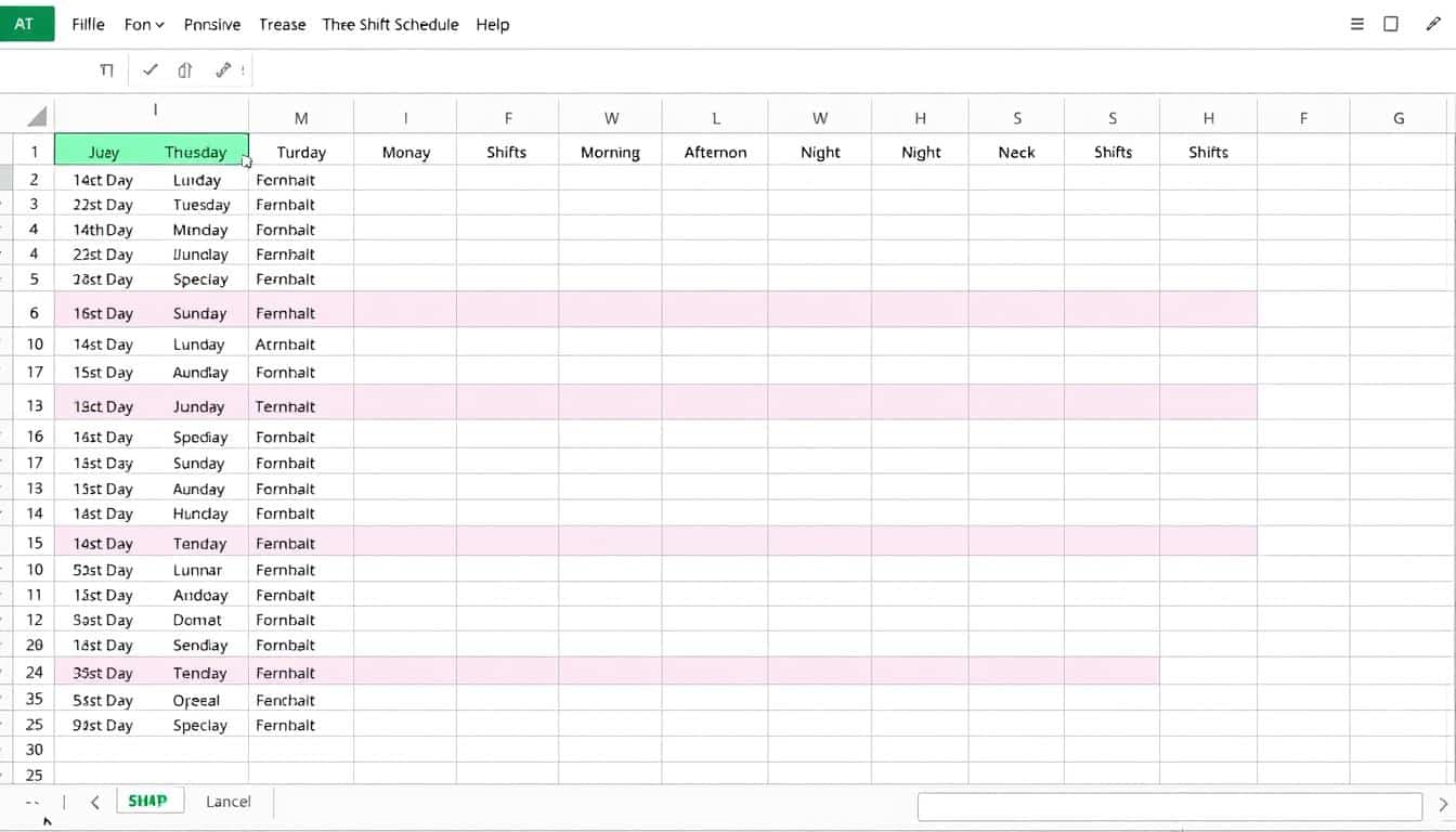 Schichtplan 3 Schichten Excel Vorlage hier kostenlos downloaden
