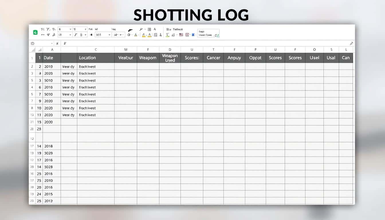 Schießbuch Excel Vorlage hier kostenlos downloaden