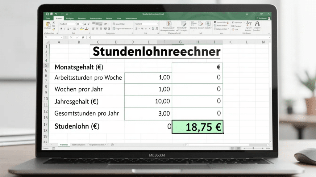 Stundenlohnrechner 2 Stundenlohnrechner Vorlage