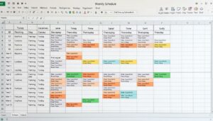 Stundenplan Excel Vorlage hier kostenlos downloaden