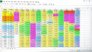 Timetable Excel Vorlage hier kostenlos downloaden