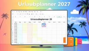 Urlaubsplaner 2027 Excel Vorlage hier kostenlos downloaden