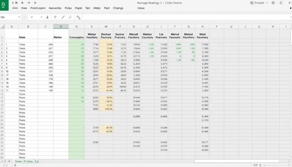 Zählerstände Excel Vorlage hier kostenlos downloaden