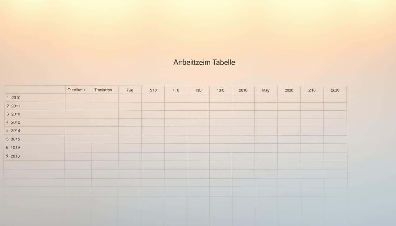 Arbeitszeit Tabelle Excel Vorlage hier kostenlos downloaden