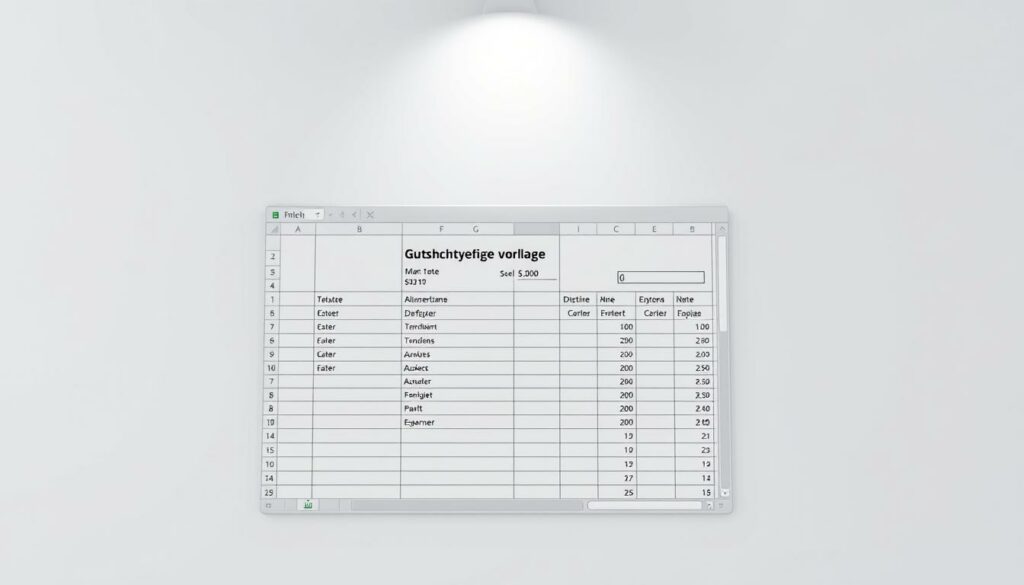 Gutschrift Excel Vorlage hier kostenlos downloaden