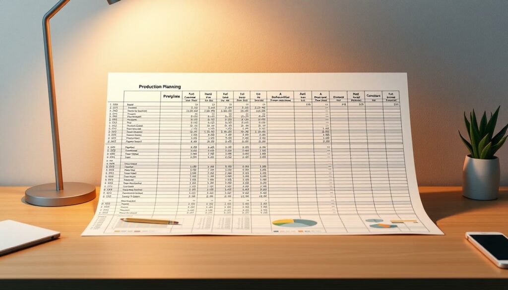 Kapazitätsplanung Produktionsplanung Excel Vorlage hier kostenlos downloaden