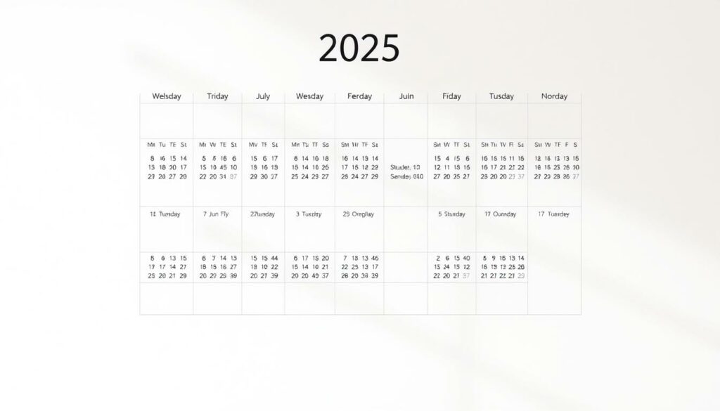 Monatskalender 2025 Excel Vorlage hier kostenlos downloaden
