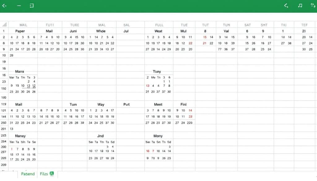 Monatskalender Excel Vorlage hier kostenlos downloaden