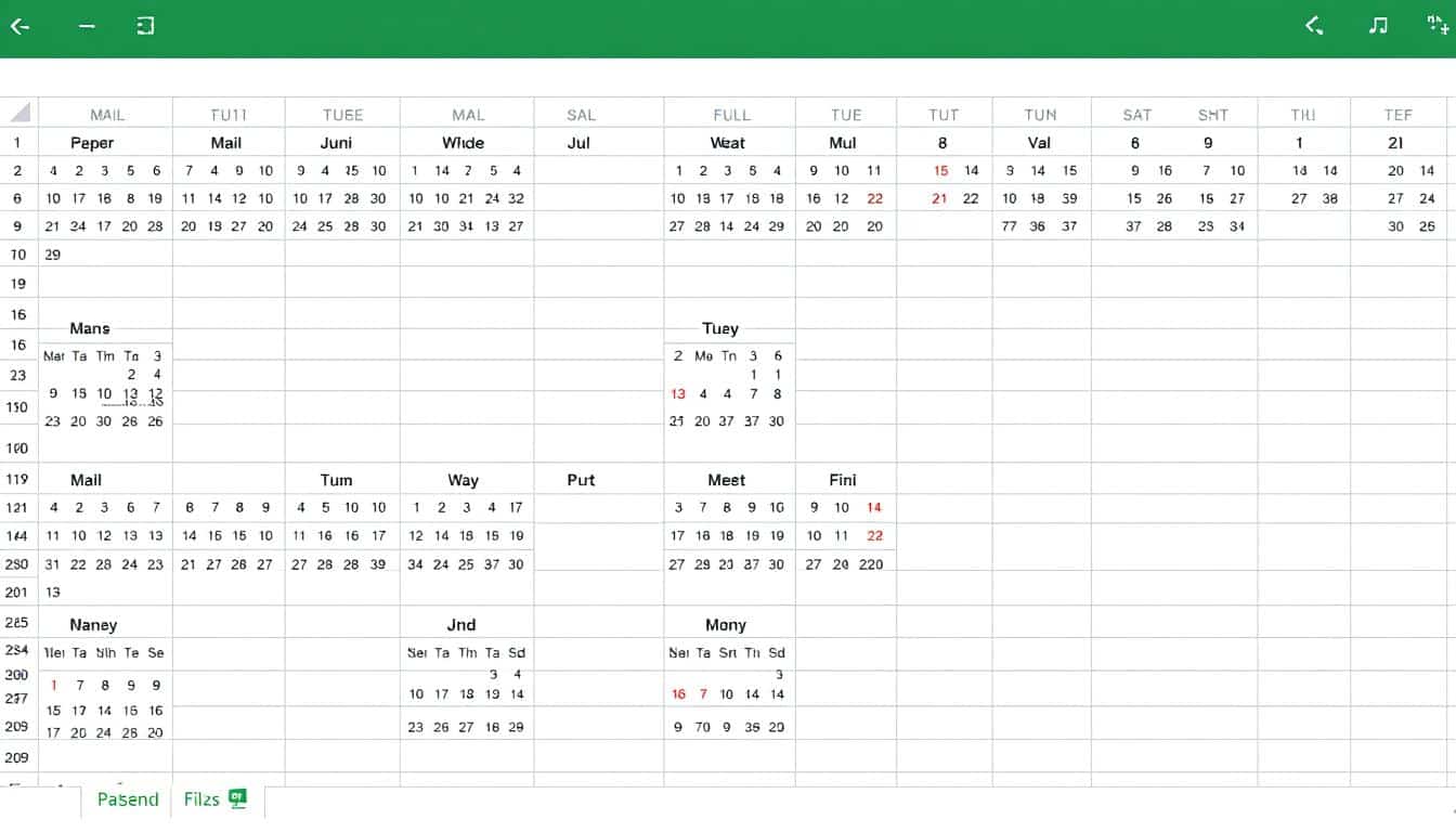 Monatskalender Excel Vorlage hier kostenlos downloaden