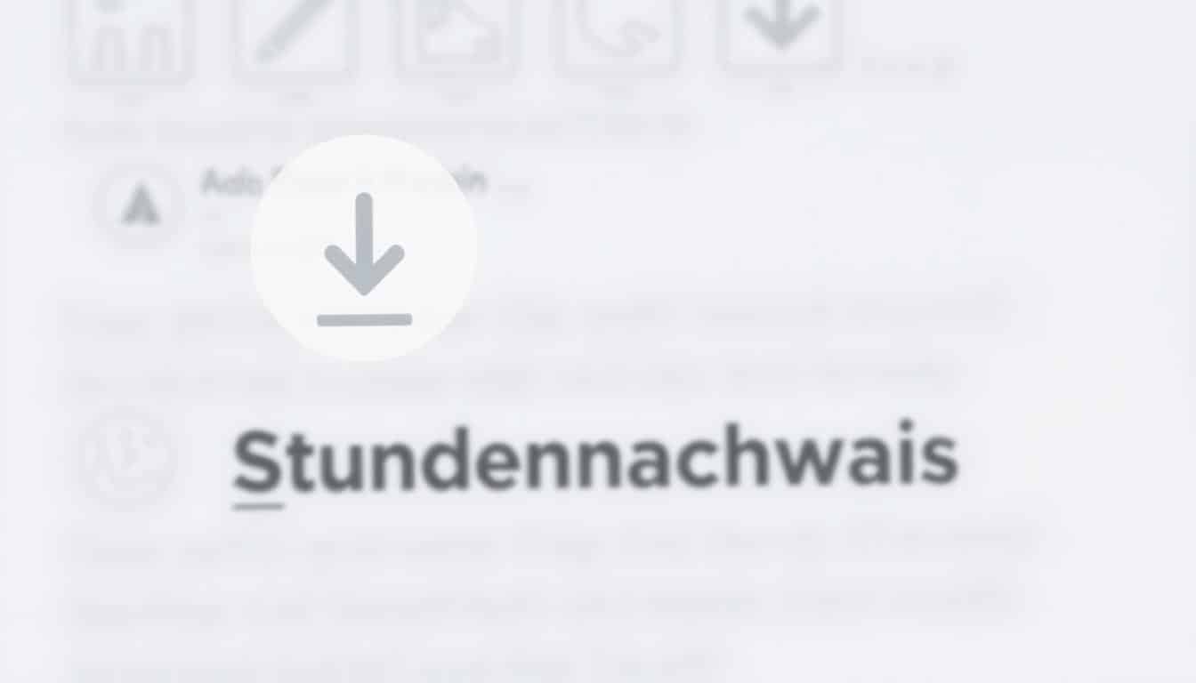 Stundennachweis  Excel Vorlage hier kostenlos downloaden