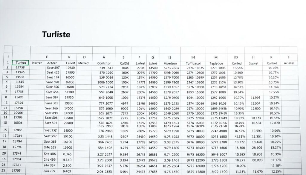 Türliste Excel Vorlage hier kostenlos downloaden