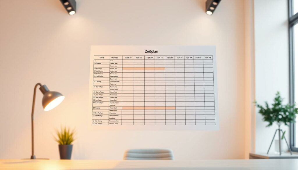 Zeitplan  Excel Vorlage hier kostenlos downloaden