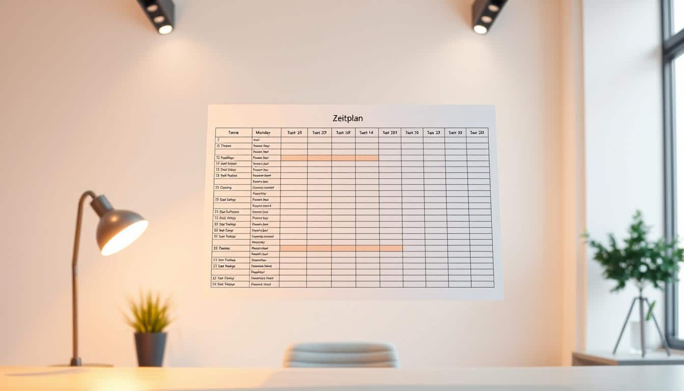 Zeitplan  Excel Vorlage hier kostenlos downloaden