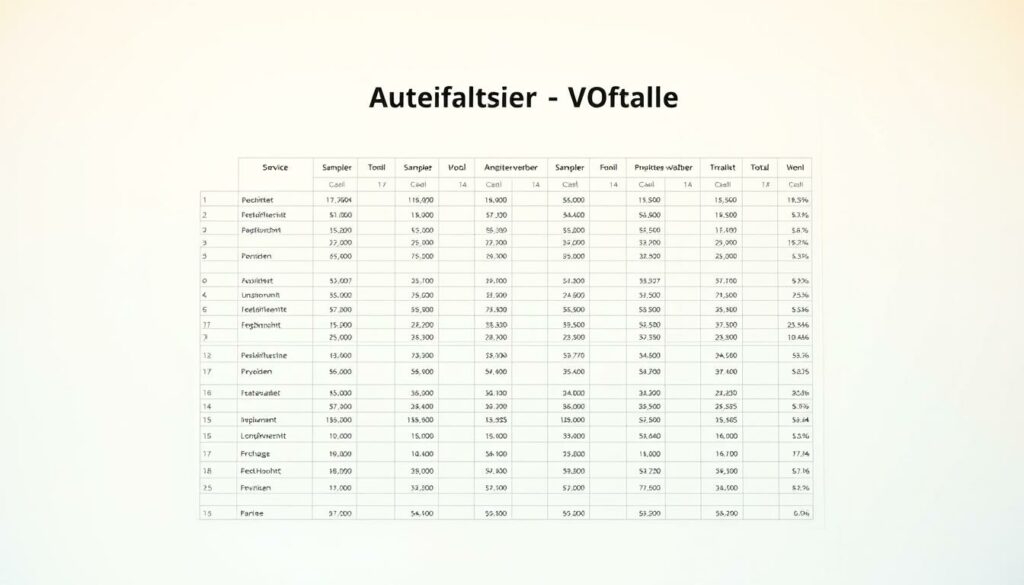 Anbietervergleich Excel Vorlage hier kostenlos downloaden