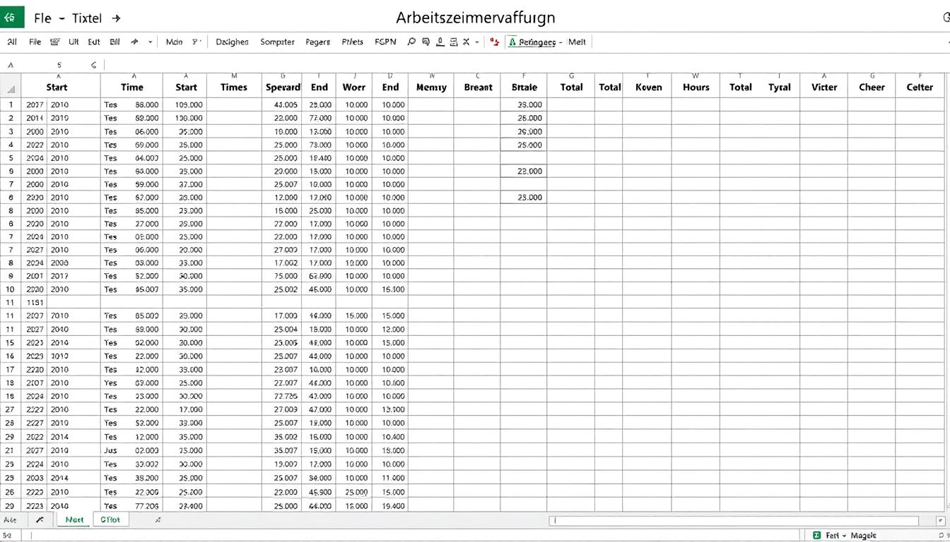 Arbeitszeiterfassung Excel Vorlage hier kostenlos downloaden
