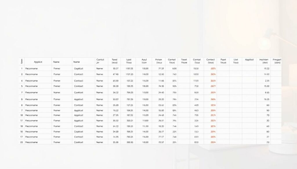 Bewerberliste Excel Vorlage hier kostenlos downloaden