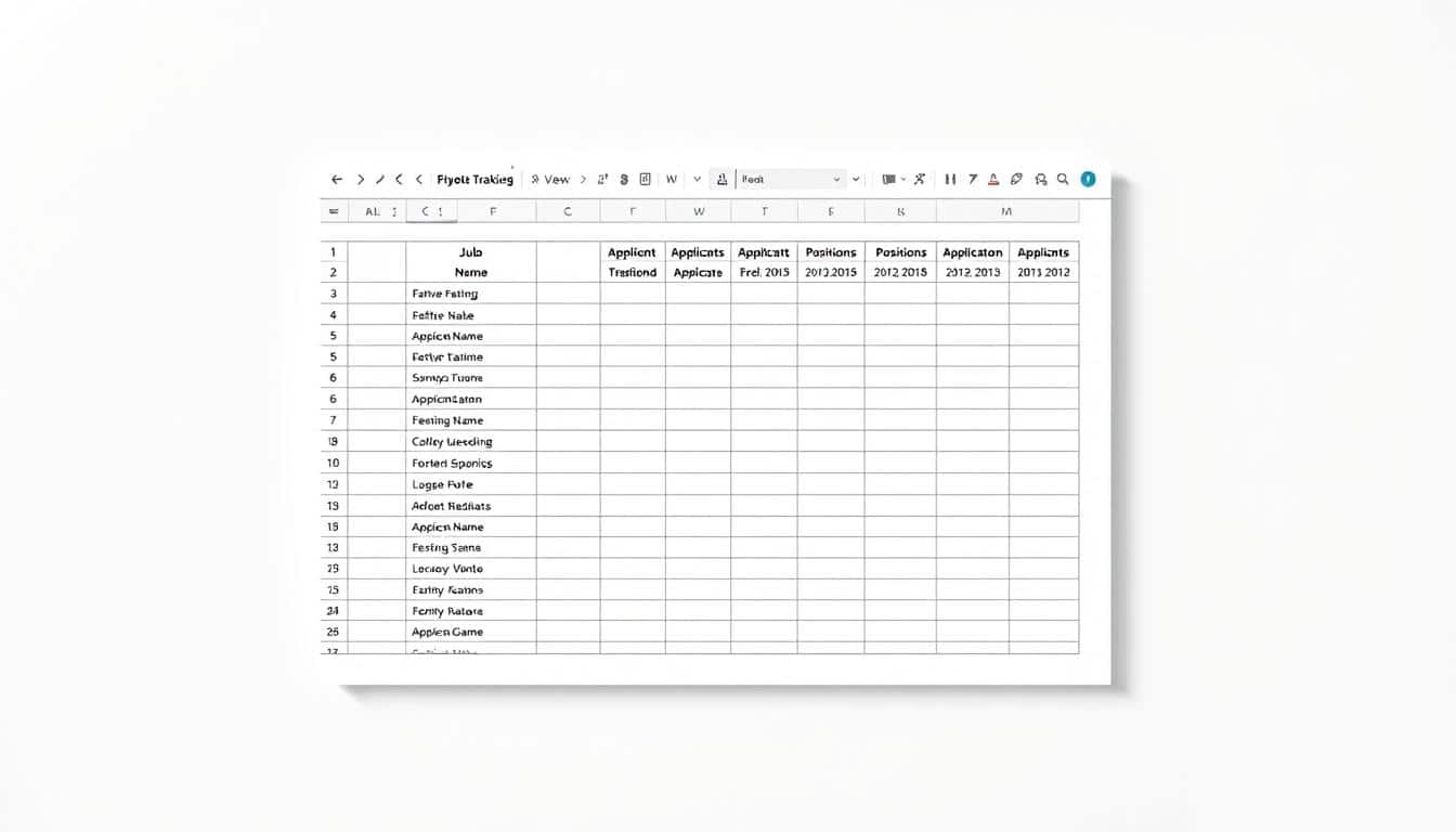 Bewerbungsübersicht Excel Vorlage hier kostenlos downloaden