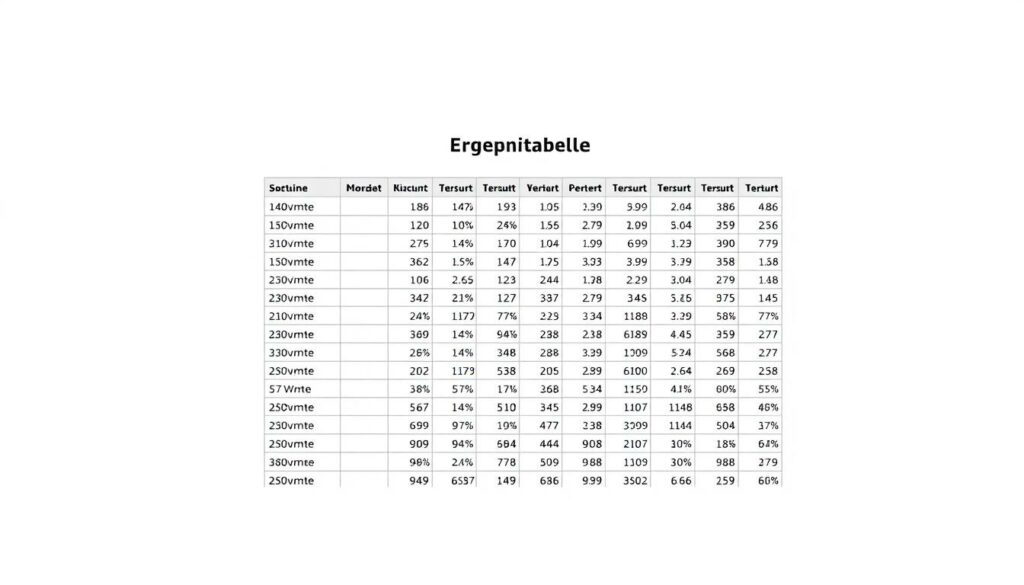 Ergebnistabelle Excel Vorlage hier kostenlos downloaden