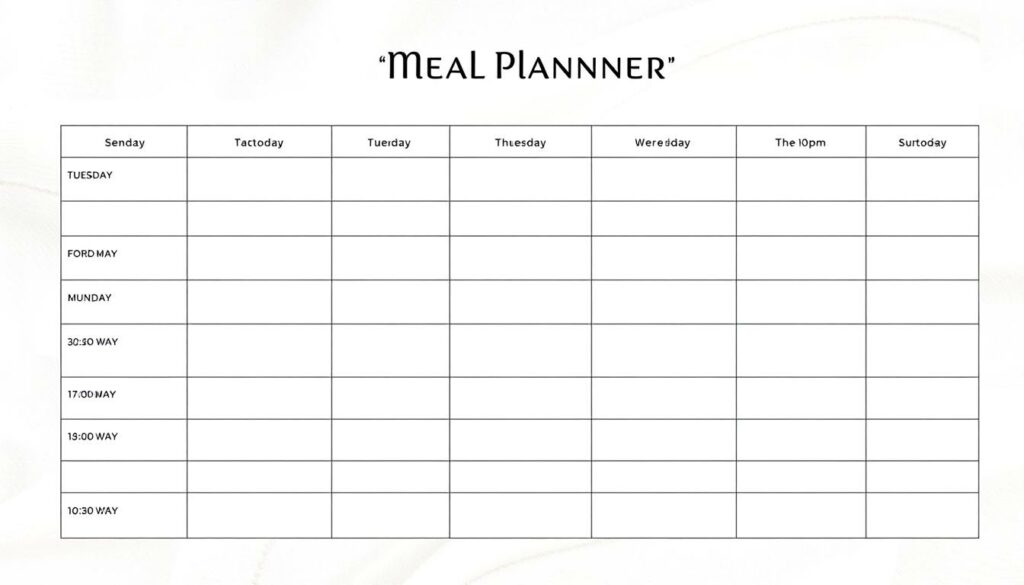 Essen Wochenplan Excel Vorlage hier kostenlos downloaden