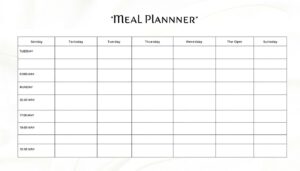 Essen Wochenplan Excel Vorlage hier kostenlos downloaden