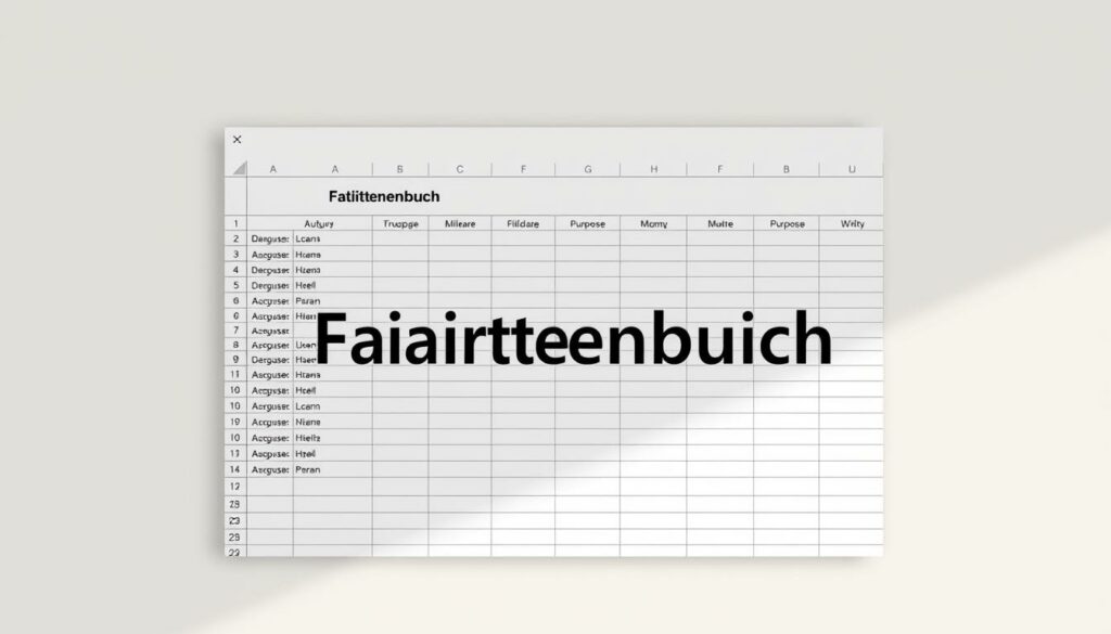 Fahrtenbuch Excel Vorlage hier kostenlos downloaden